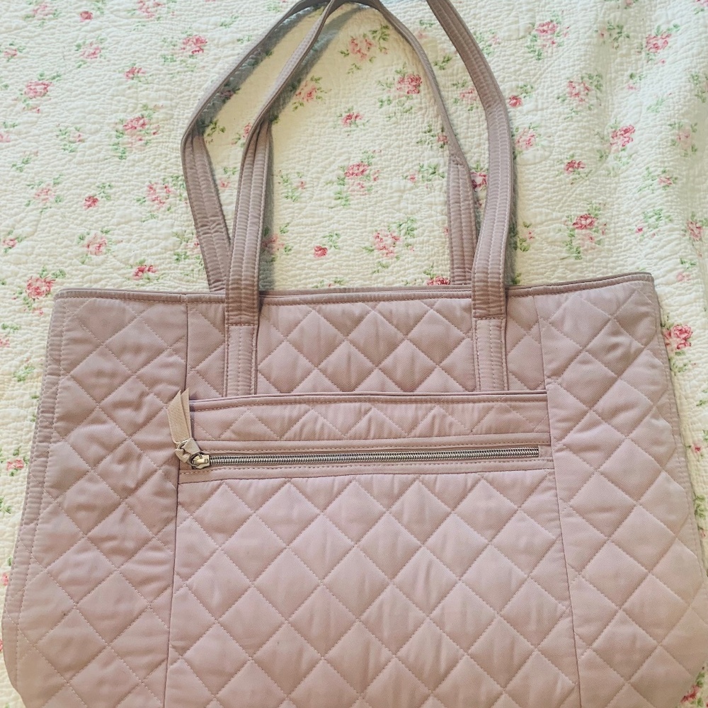 Vera Bradley Vera Tote in Dover Mauve in Performance Twill